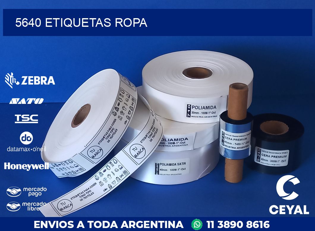 5640 ETIQUETAS ROPA