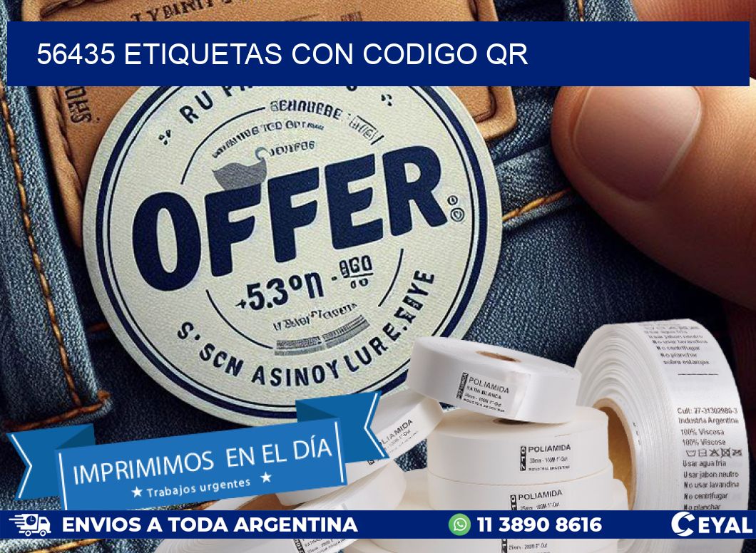 56435 etiquetas con codigo qr
