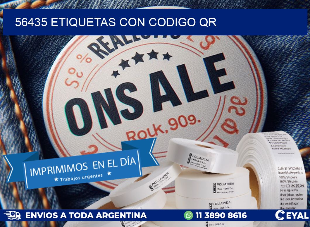 56435 etiquetas con codigo qr
