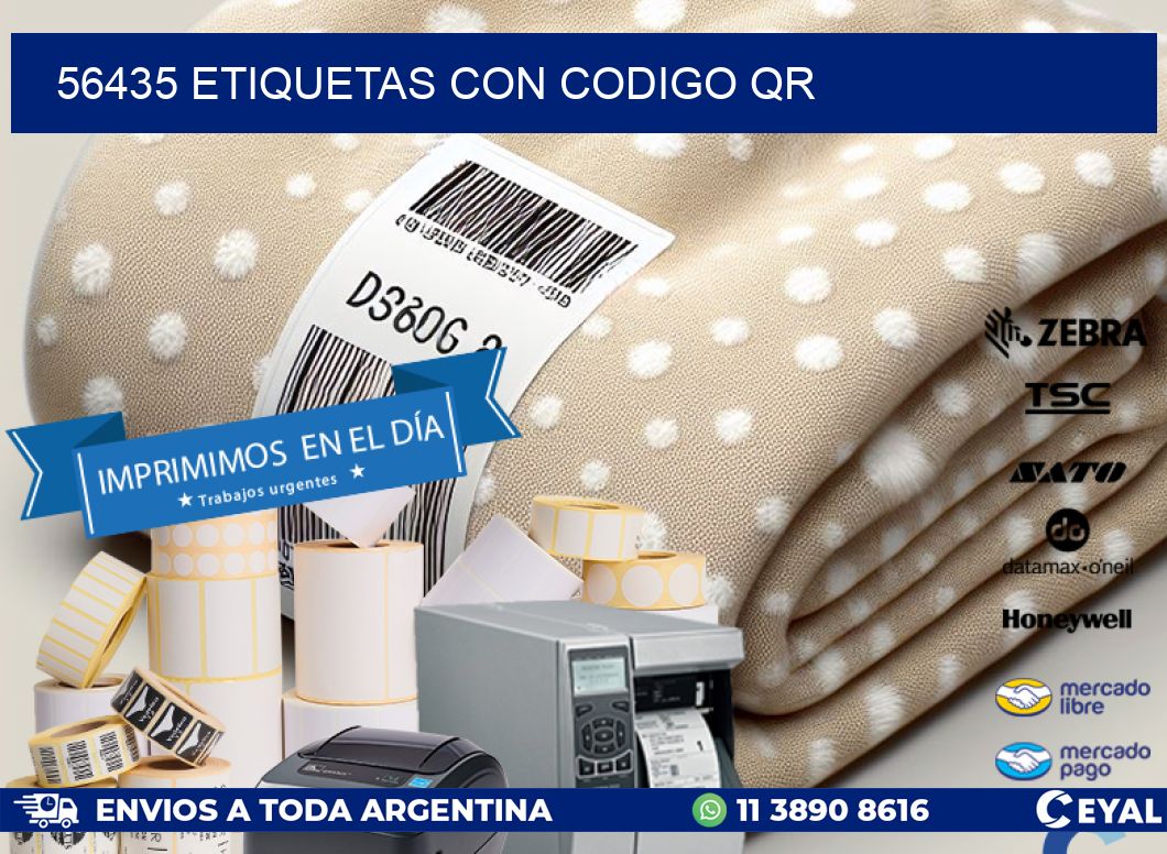 56435 etiquetas con codigo qr