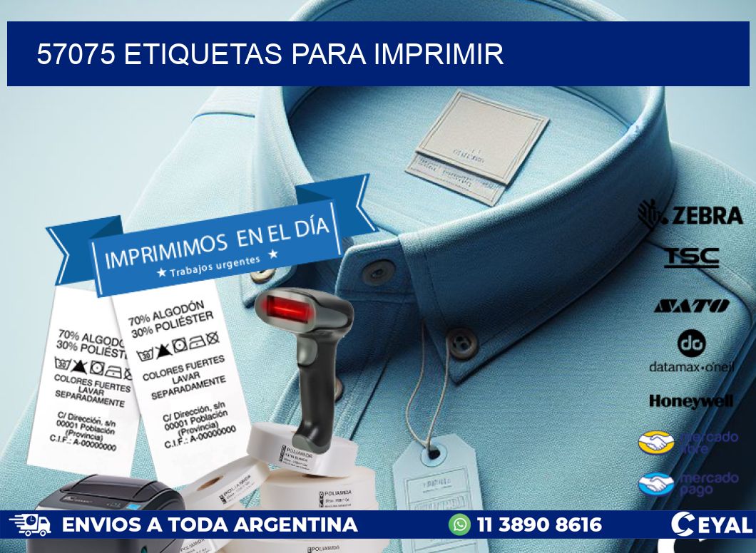 57075 ETIQUETAS PARA IMPRIMIR