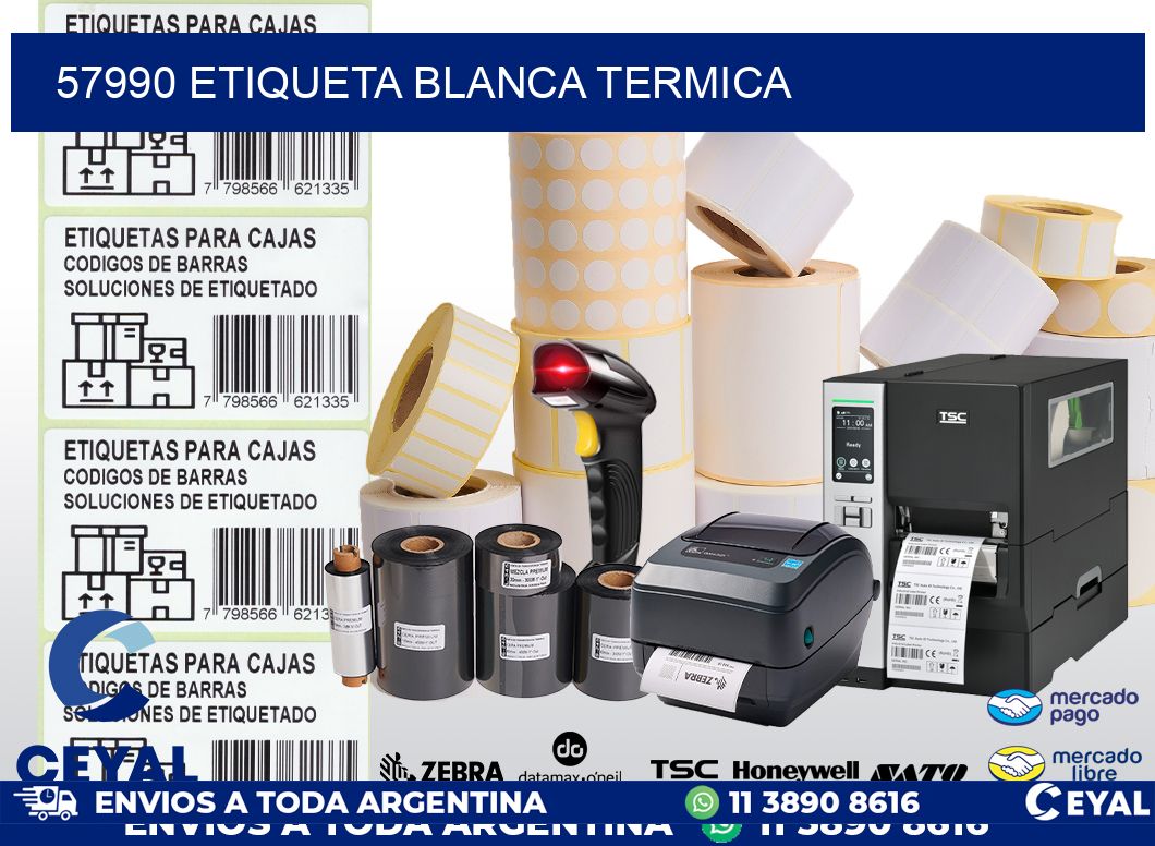 57990 etiqueta blanca termica