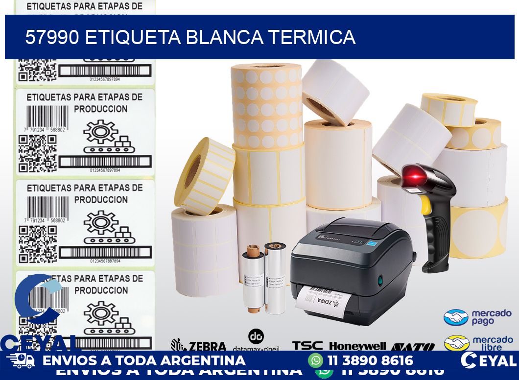 57990 etiqueta blanca termica