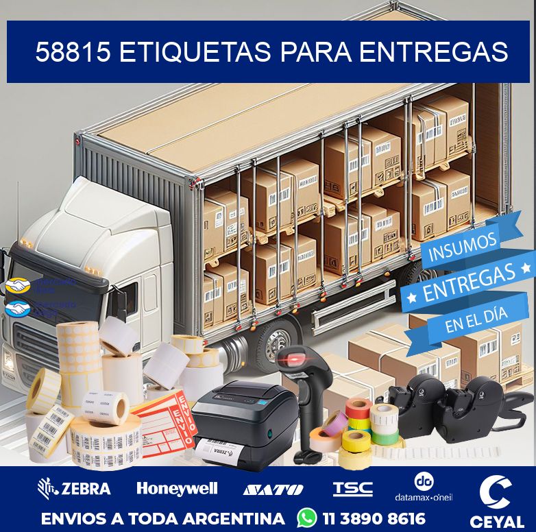 58815 ETIQUETAS PARA ENTREGAS