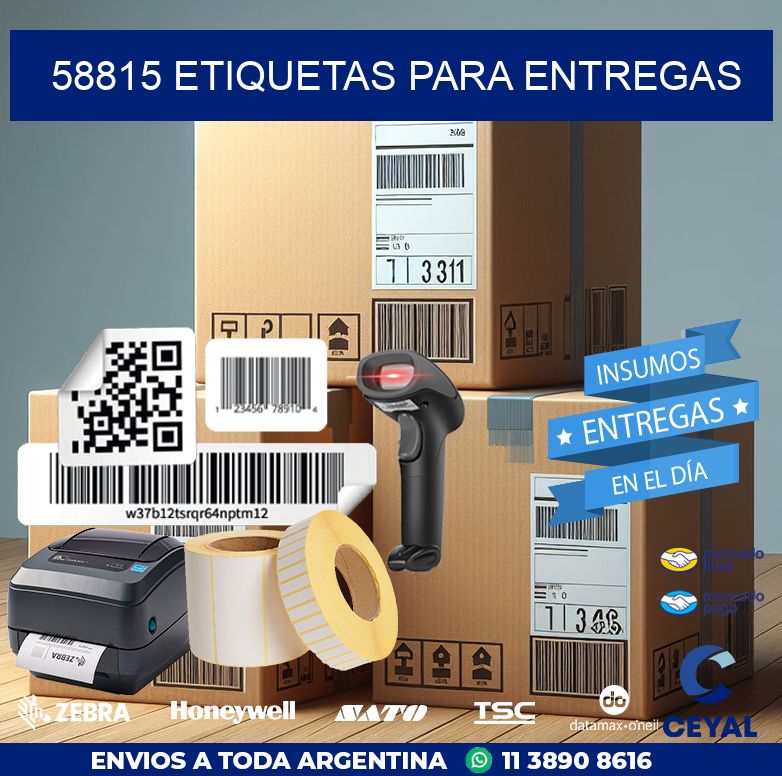 58815 ETIQUETAS PARA ENTREGAS