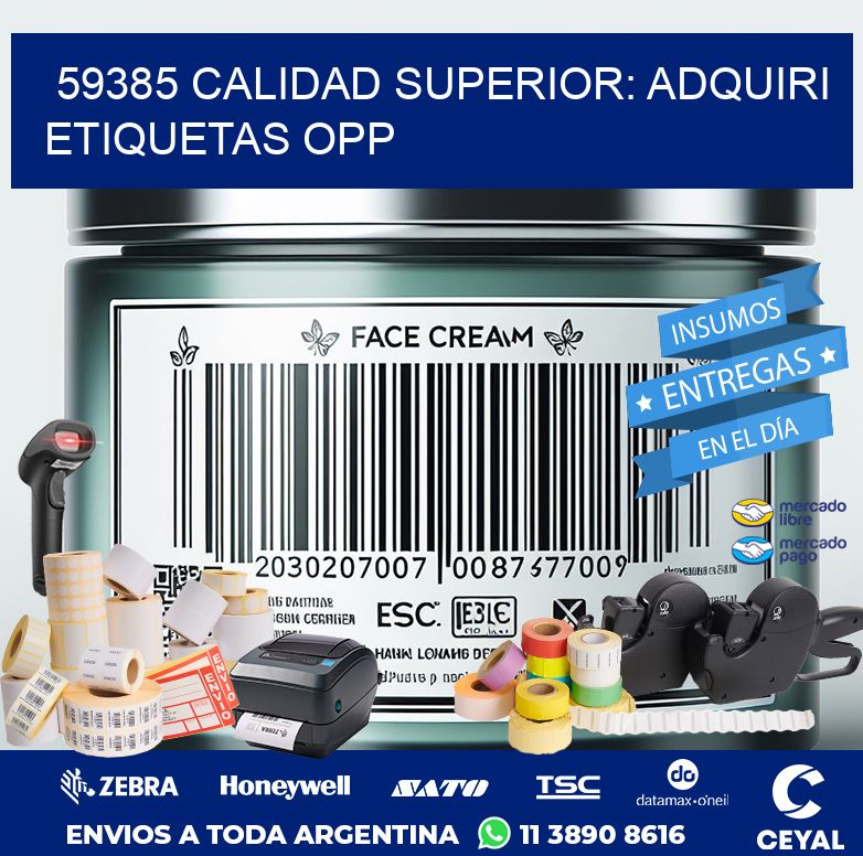 59385 CALIDAD SUPERIOR: ADQUIRI ETIQUETAS OPP