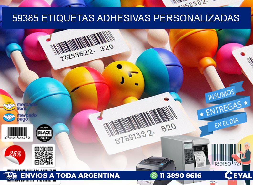 59385 Etiquetas adhesivas personalizadas