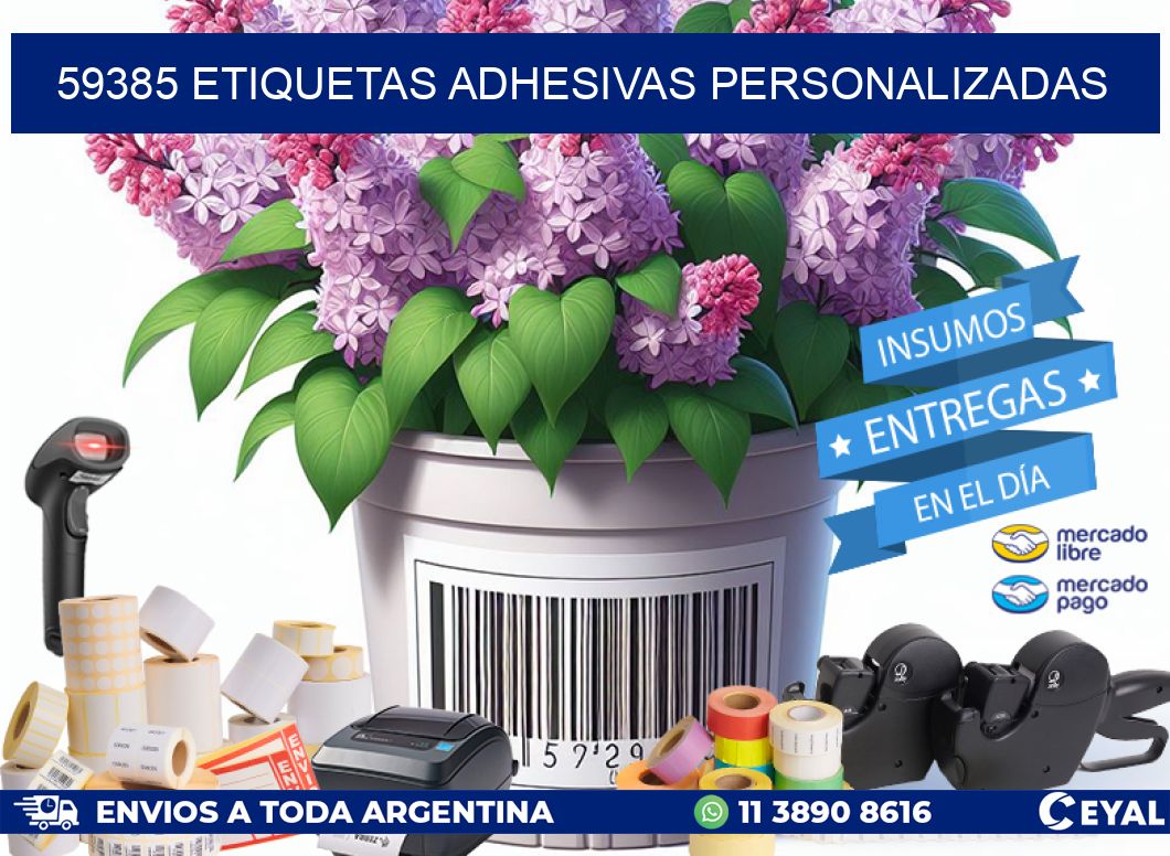 59385 Etiquetas adhesivas personalizadas