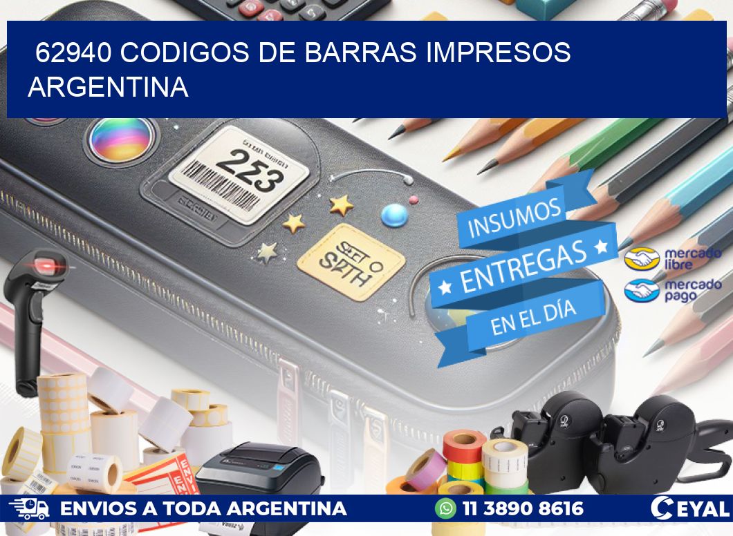 62940 Codigos de barras impresos Argentina