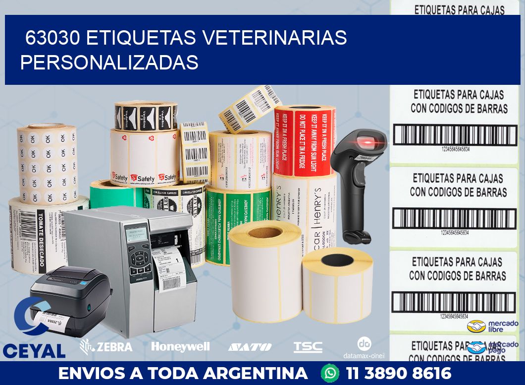 63030 ETIQUETAS VETERINARIAS PERSONALIZADAS