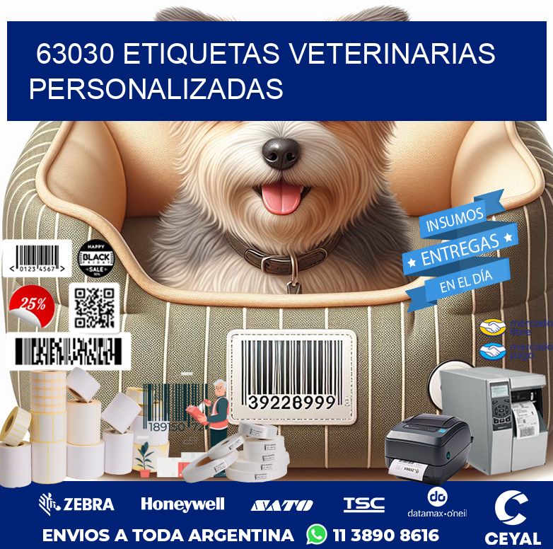 63030 ETIQUETAS VETERINARIAS PERSONALIZADAS