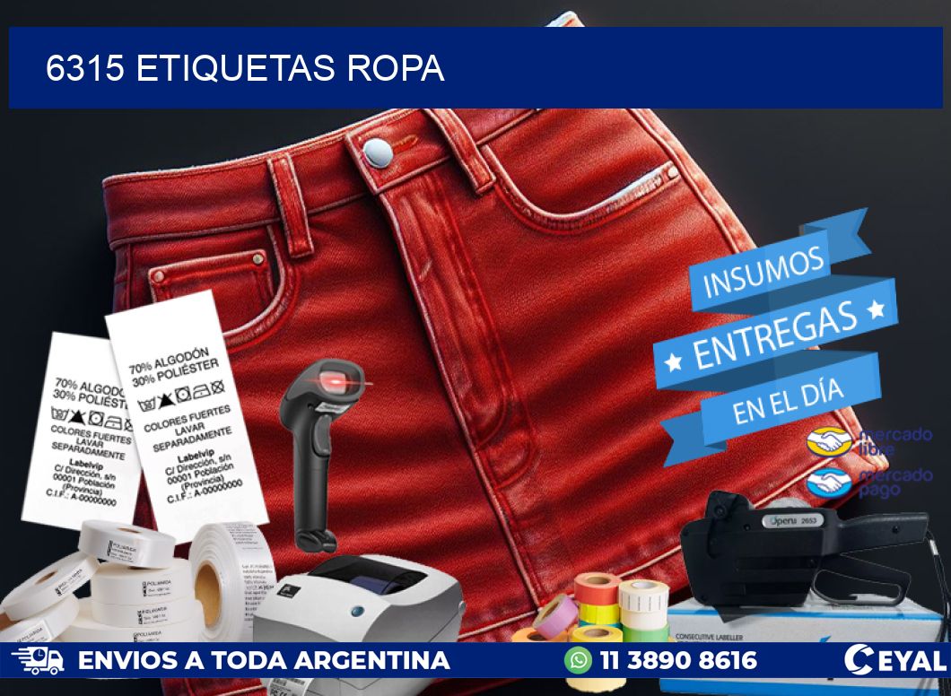 6315 ETIQUETAS ROPA