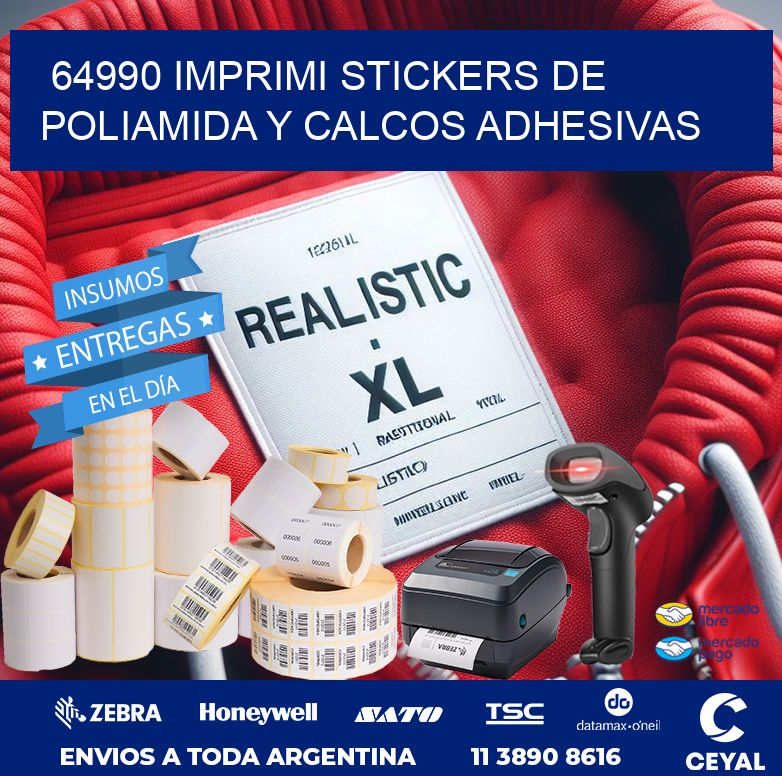 64990 IMPRIMI STICKERS DE POLIAMIDA Y CALCOS ADHESIVAS