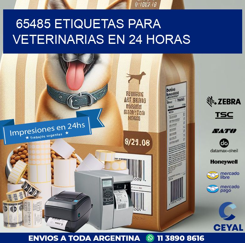 65485 ETIQUETAS PARA VETERINARIAS EN 24 HORAS