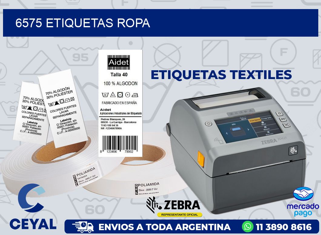 6575 ETIQUETAS ROPA