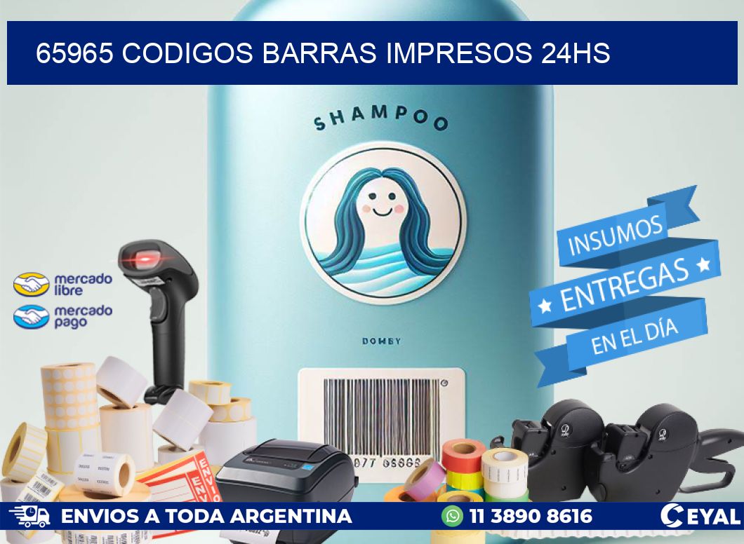 65965 Codigos barras impresos 24hs
