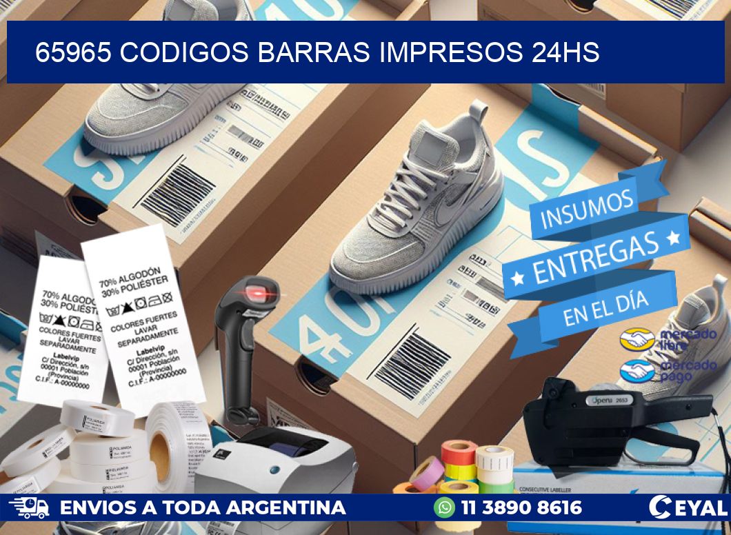 65965 Codigos barras impresos 24hs