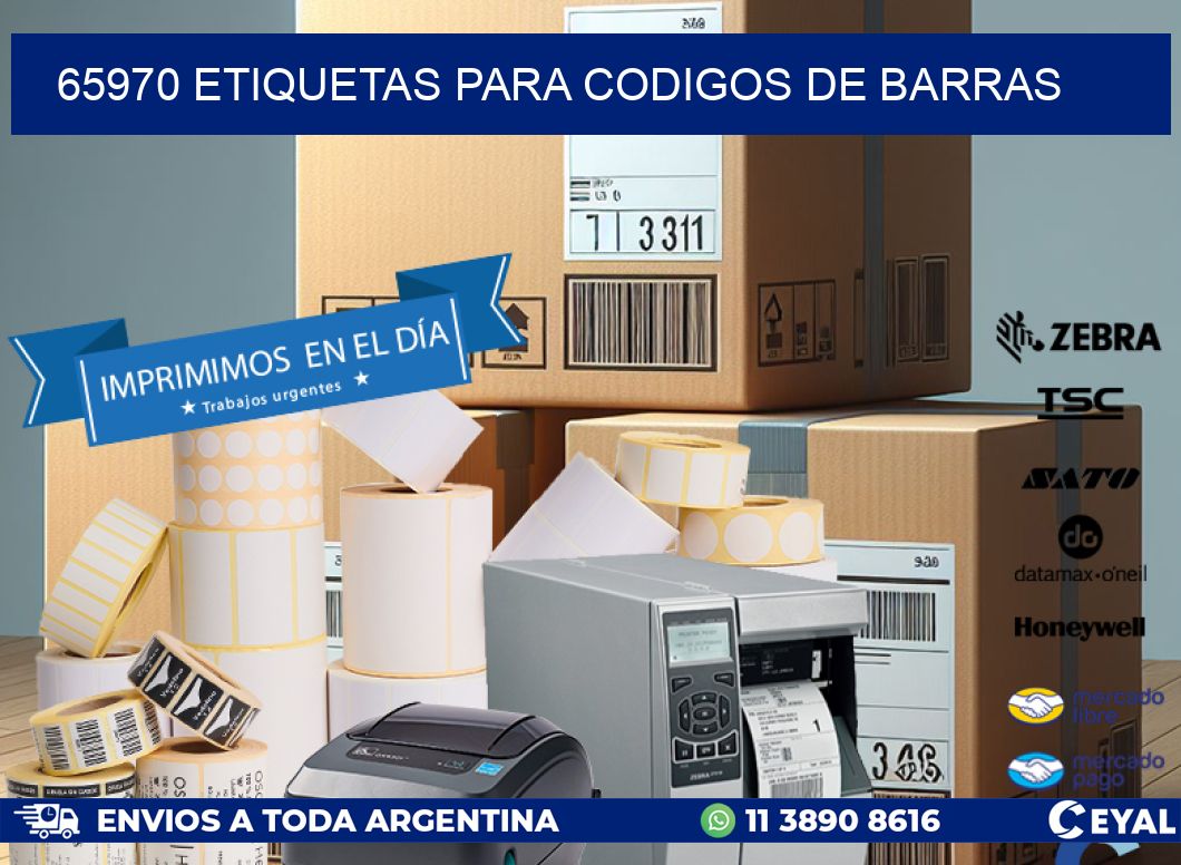 65970 ETIQUETAS PARA CODIGOS DE BARRAS