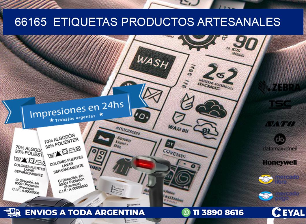66165  etiquetas productos artesanales