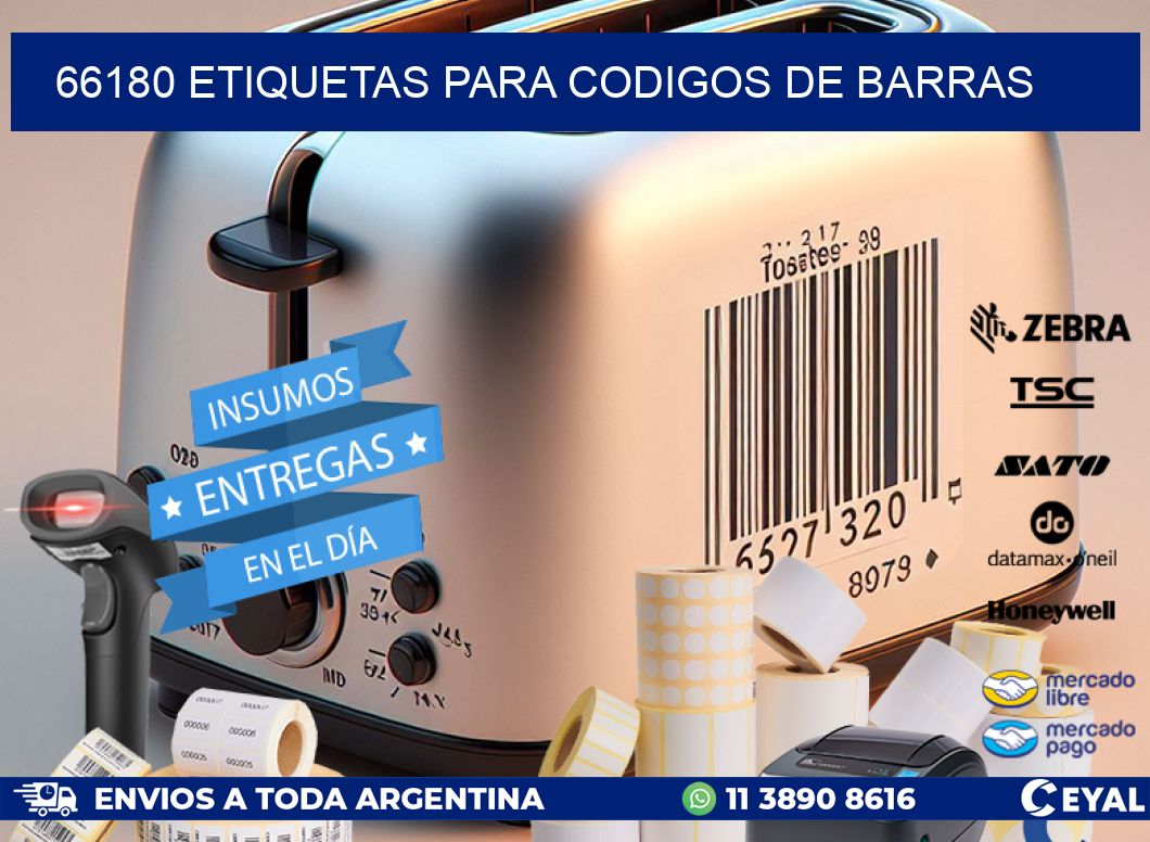 66180 ETIQUETAS PARA CODIGOS DE BARRAS