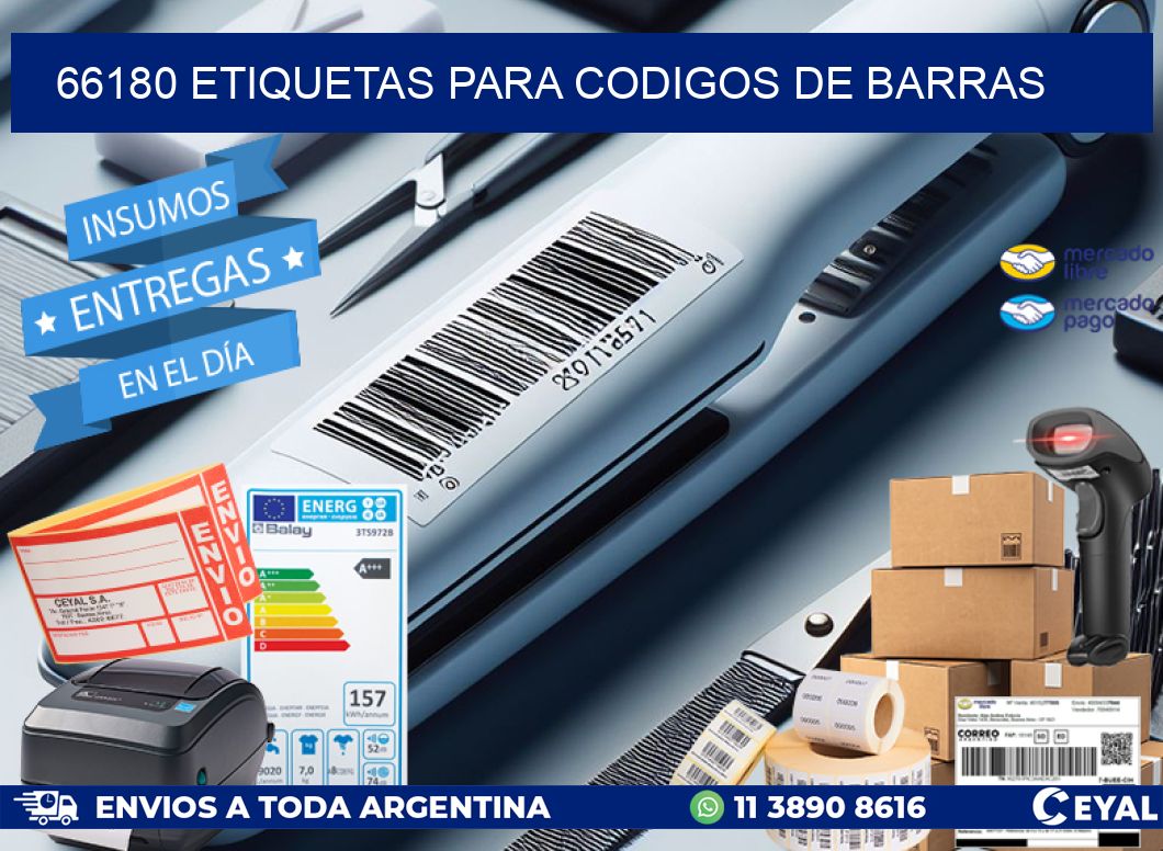 66180 ETIQUETAS PARA CODIGOS DE BARRAS