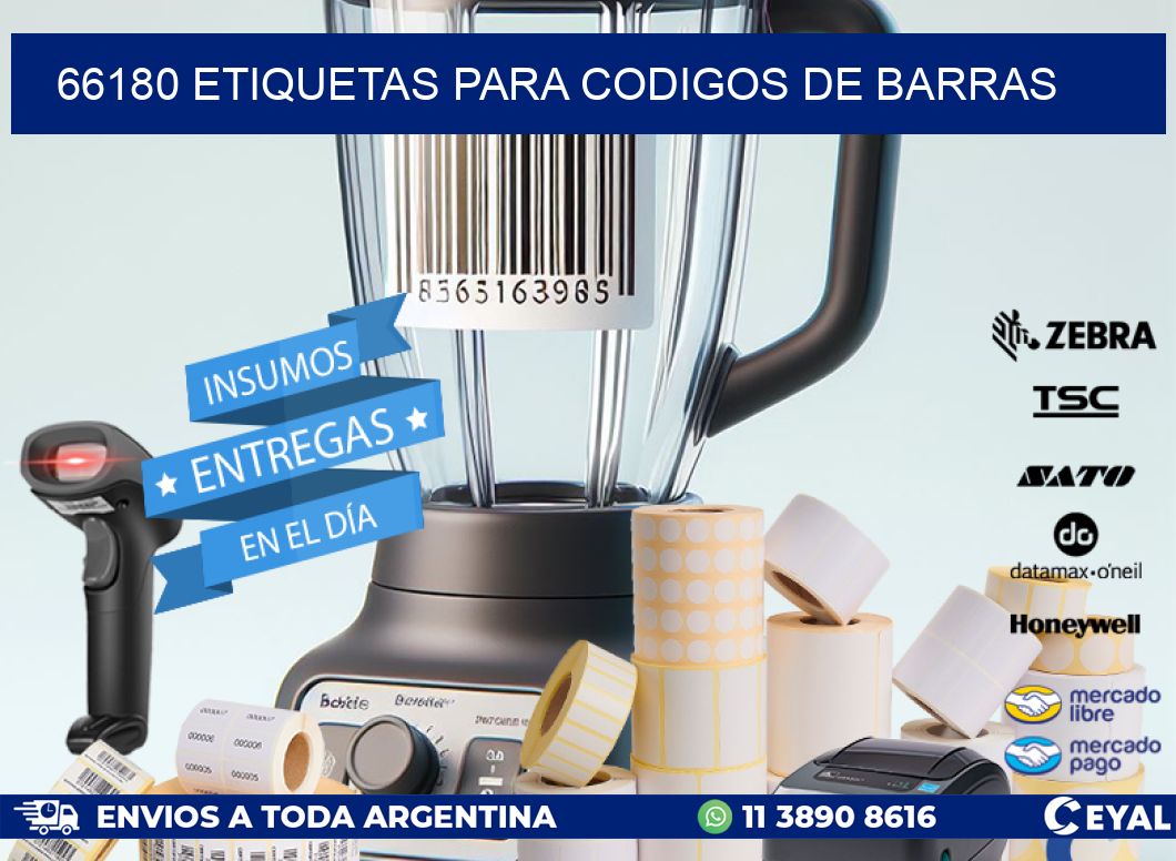 66180 ETIQUETAS PARA CODIGOS DE BARRAS