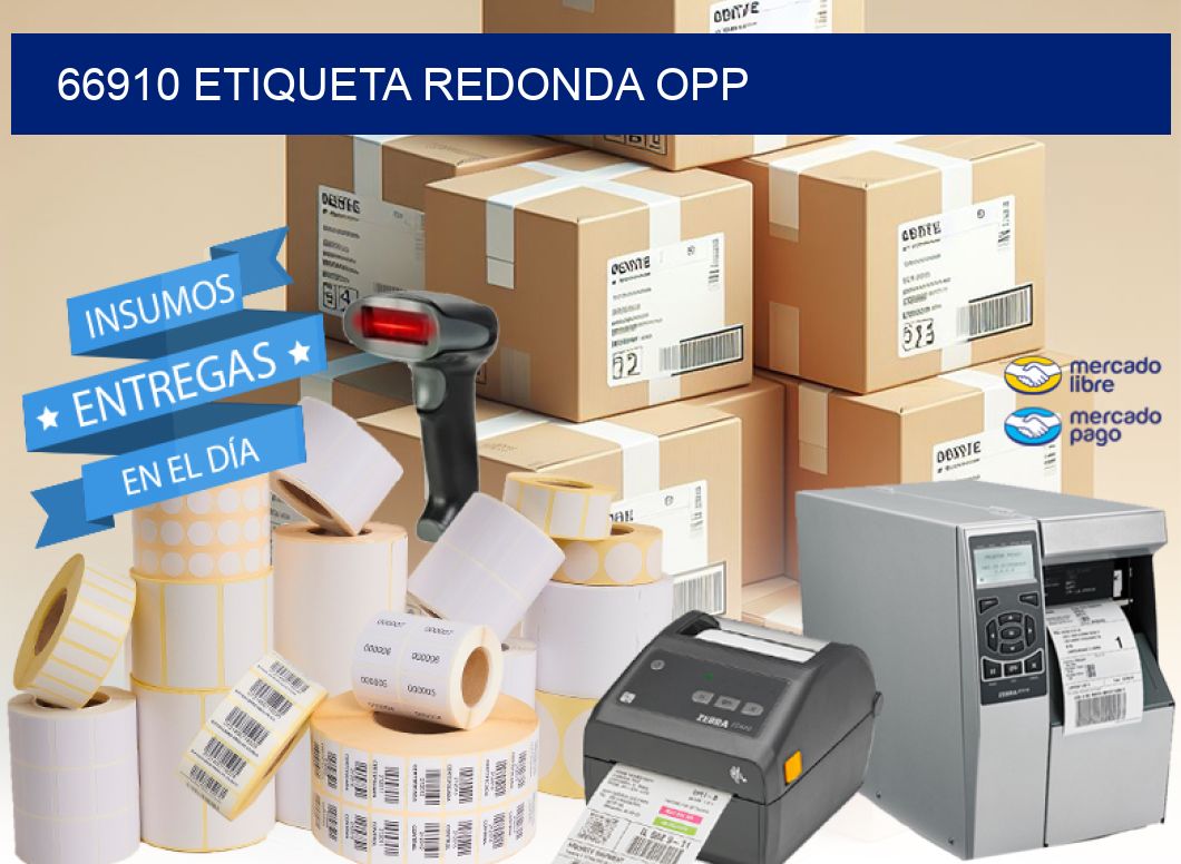66910 ETIQUETA REDONDA OPP