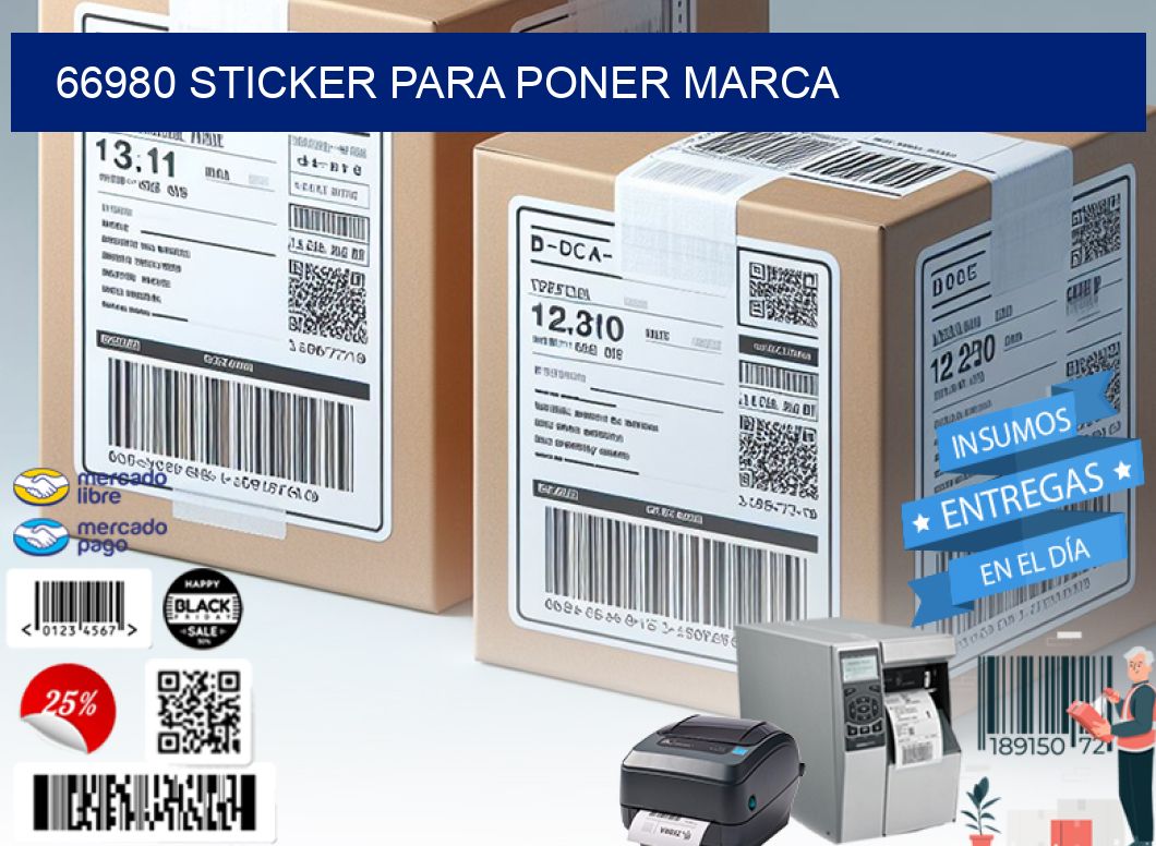 66980 STICKER PARA PONER MARCA