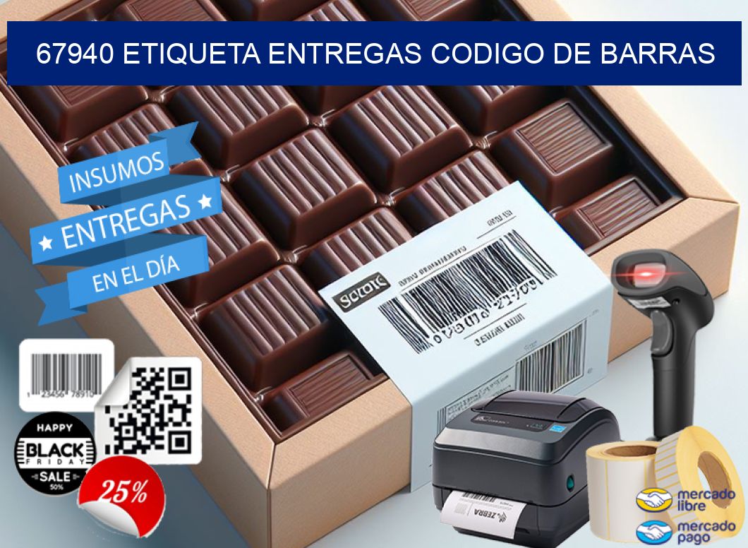 67940 ETIQUETA ENTREGAS CODIGO DE BARRAS