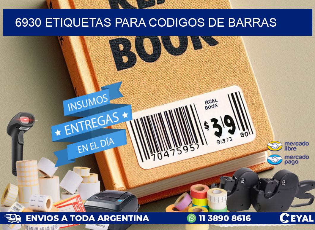 6930 ETIQUETAS PARA CODIGOS DE BARRAS