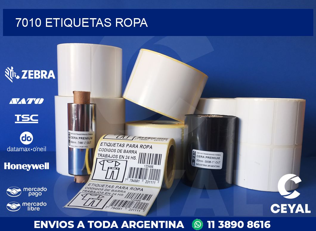 7010 ETIQUETAS ROPA