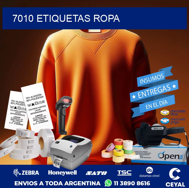 7010 ETIQUETAS ROPA