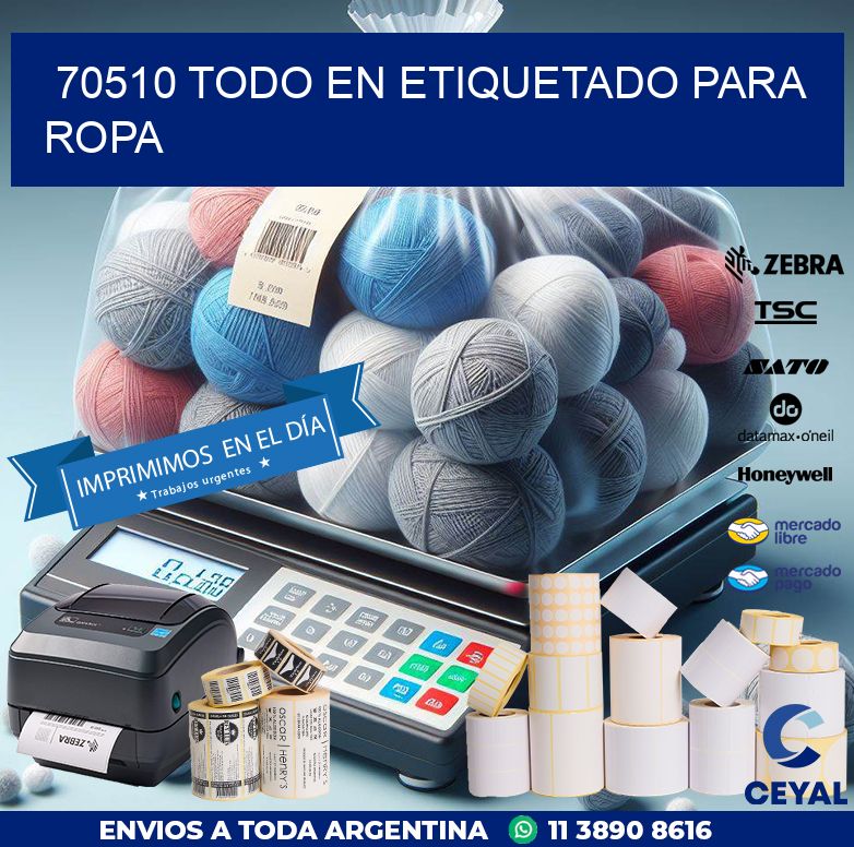 70510 TODO EN ETIQUETADO PARA ROPA