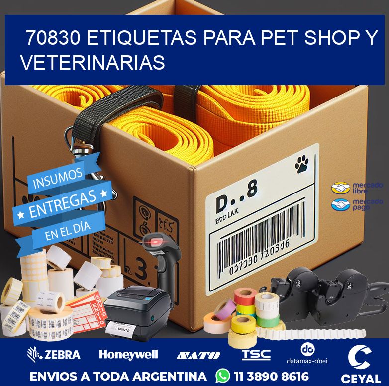 70830 ETIQUETAS PARA PET SHOP Y VETERINARIAS