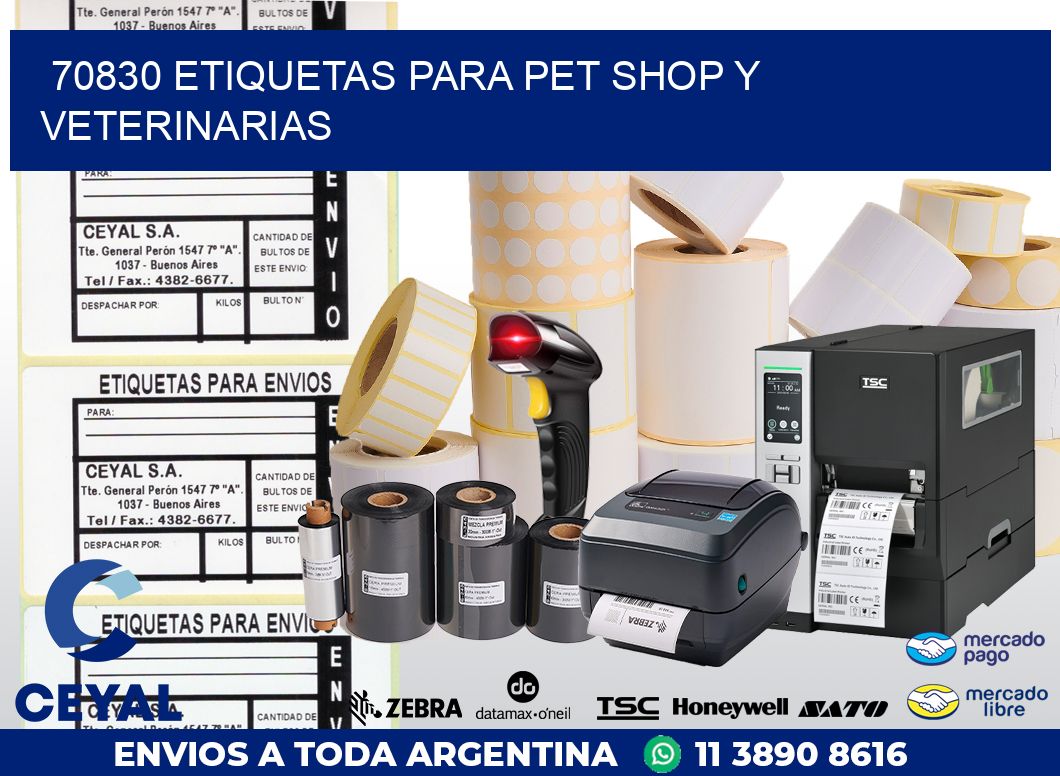 70830 ETIQUETAS PARA PET SHOP Y VETERINARIAS