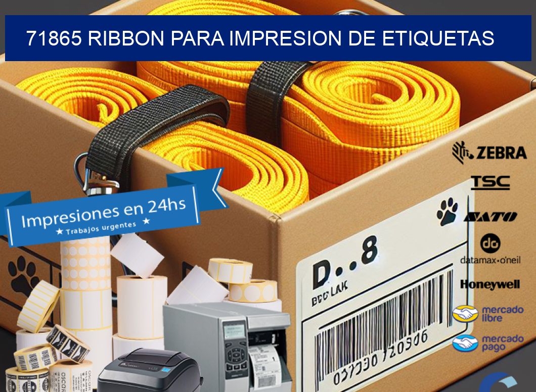 71865 RIBBON PARA IMPRESION DE ETIQUETAS