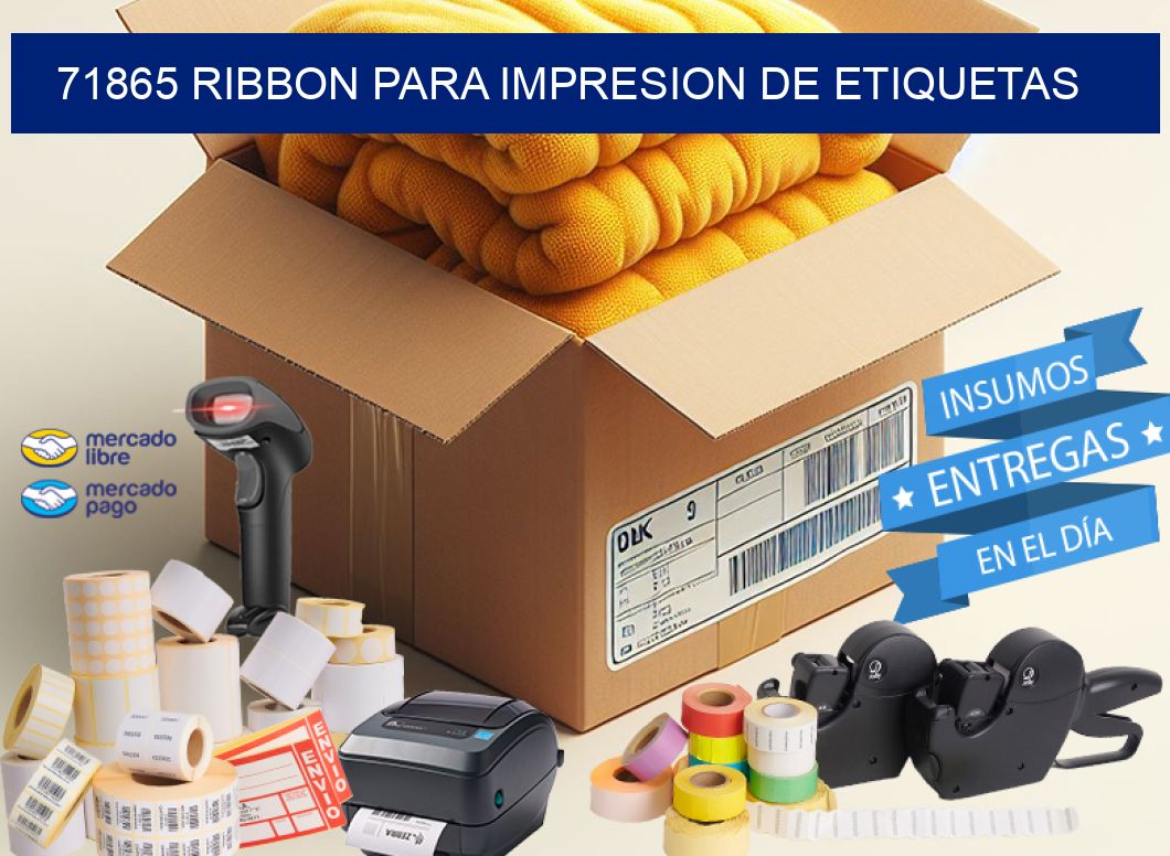 71865 RIBBON PARA IMPRESION DE ETIQUETAS