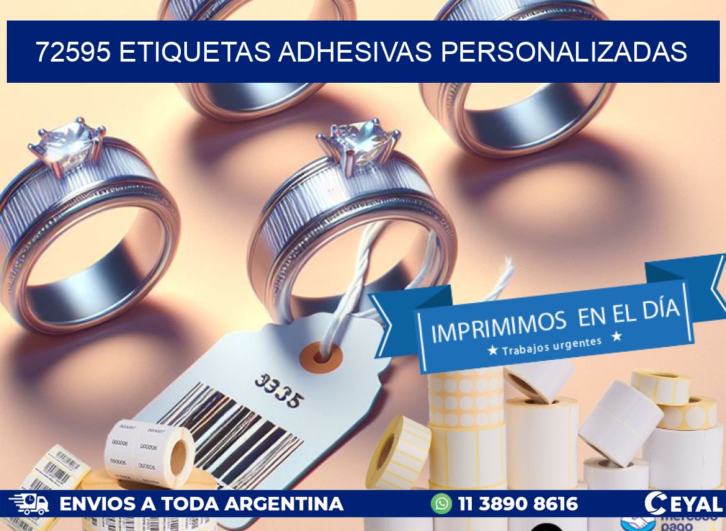 72595 etiquetas adhesivas personalizadas
