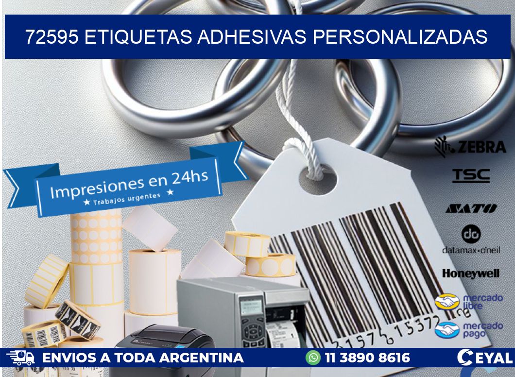 72595 etiquetas adhesivas personalizadas