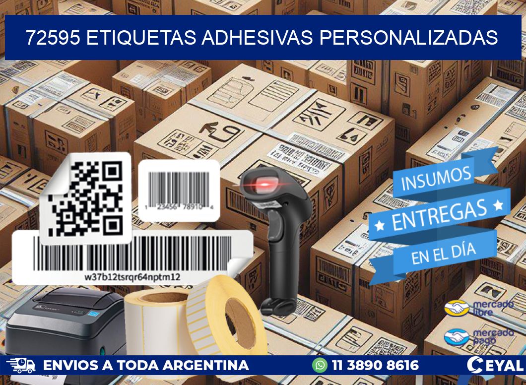 72595 etiquetas adhesivas personalizadas