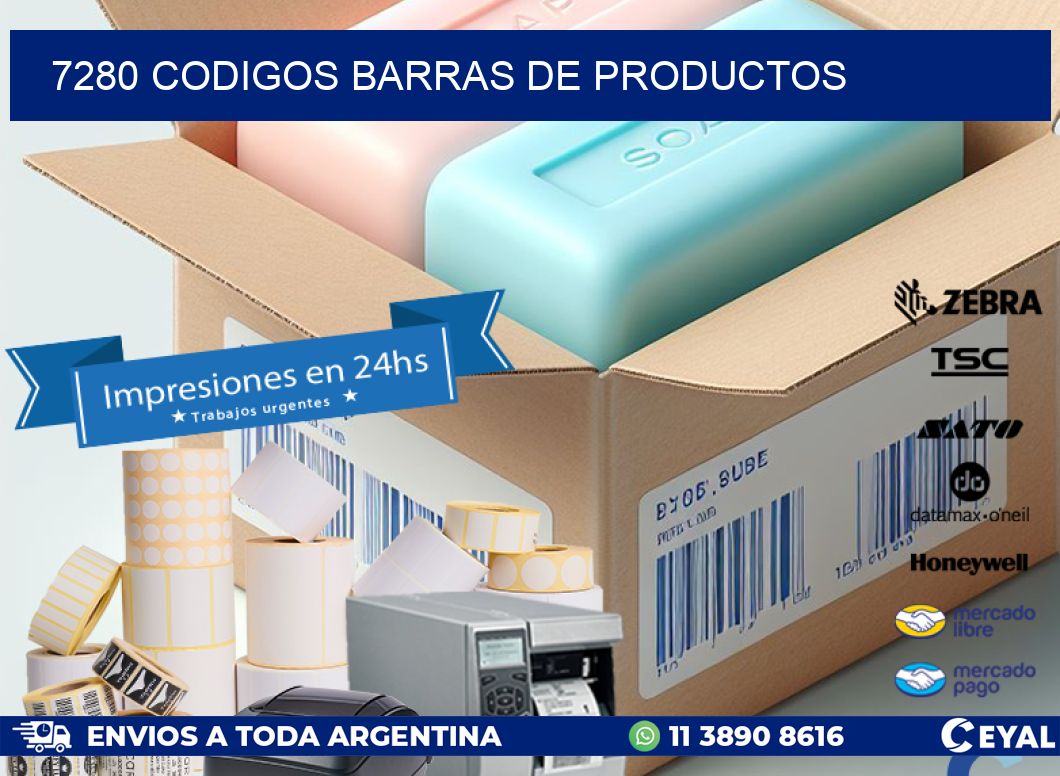 7280 CODIGOS BARRAS DE PRODUCTOS