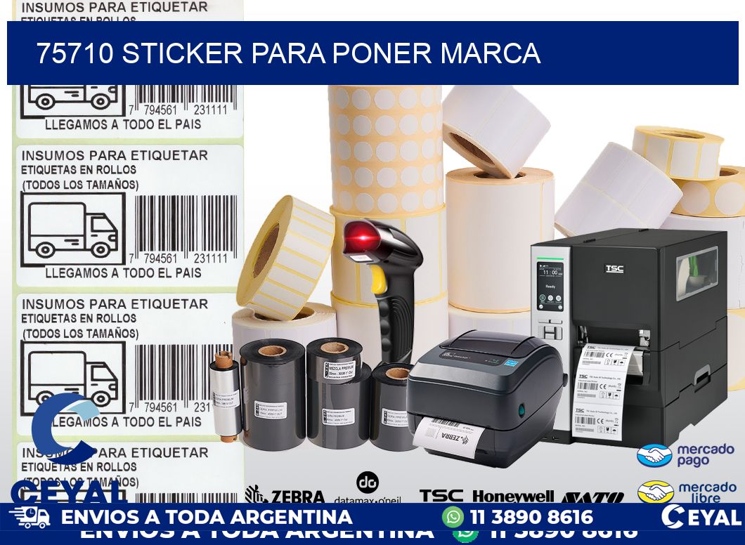 75710 STICKER PARA PONER MARCA