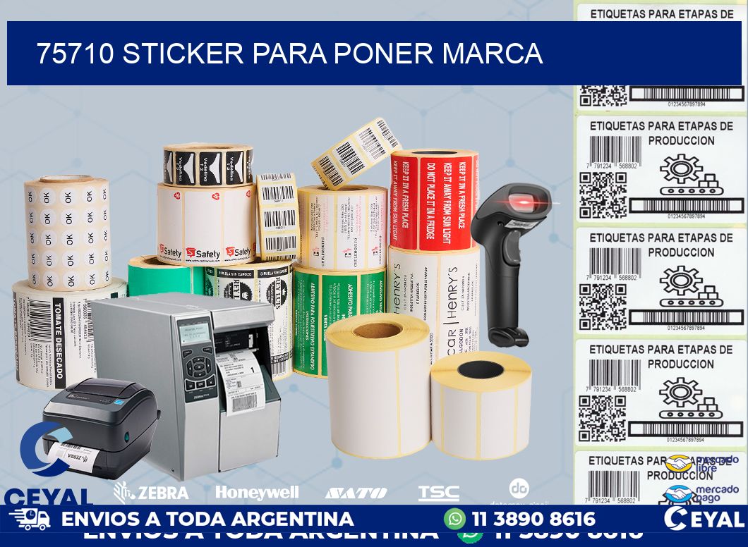 75710 STICKER PARA PONER MARCA