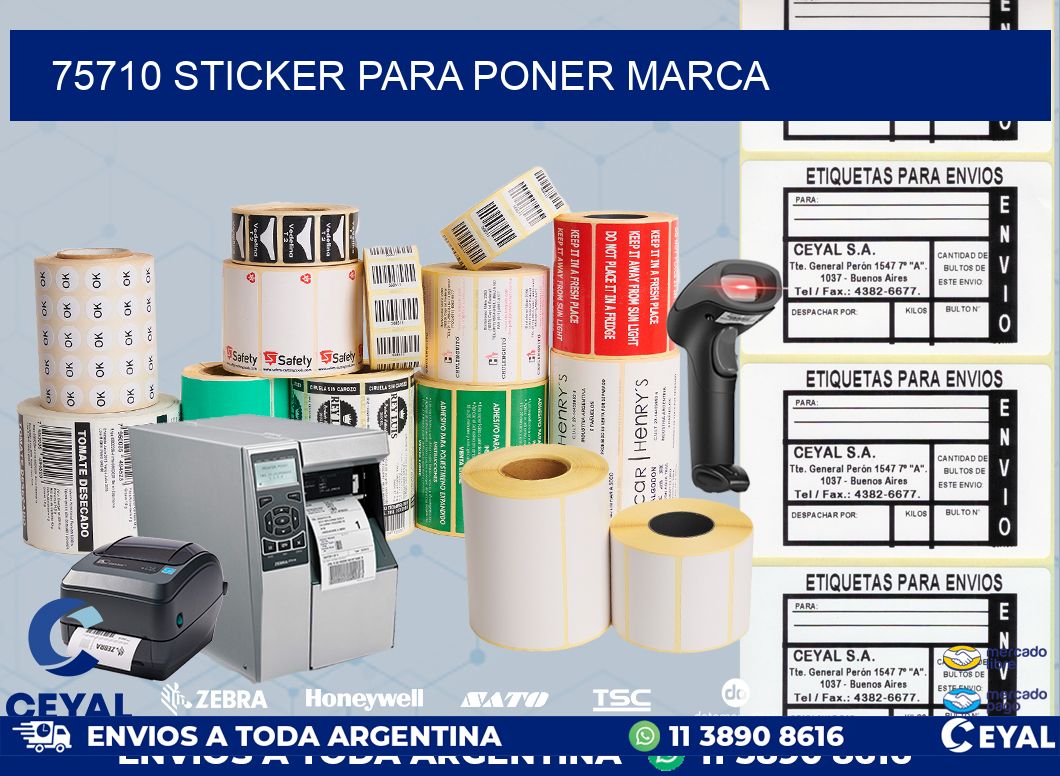 75710 STICKER PARA PONER MARCA