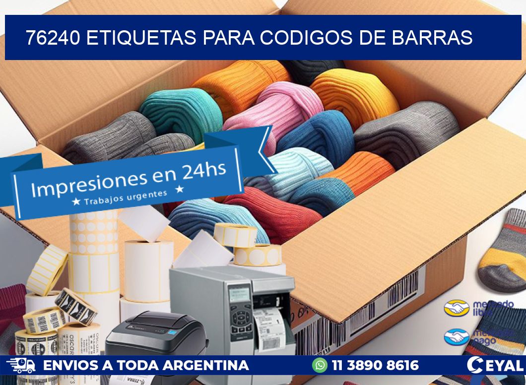 76240 ETIQUETAS PARA CODIGOS DE BARRAS