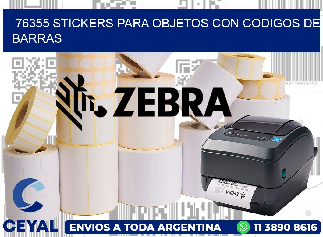 76355 STICKERS PARA OBJETOS CON CODIGOS DE BARRAS