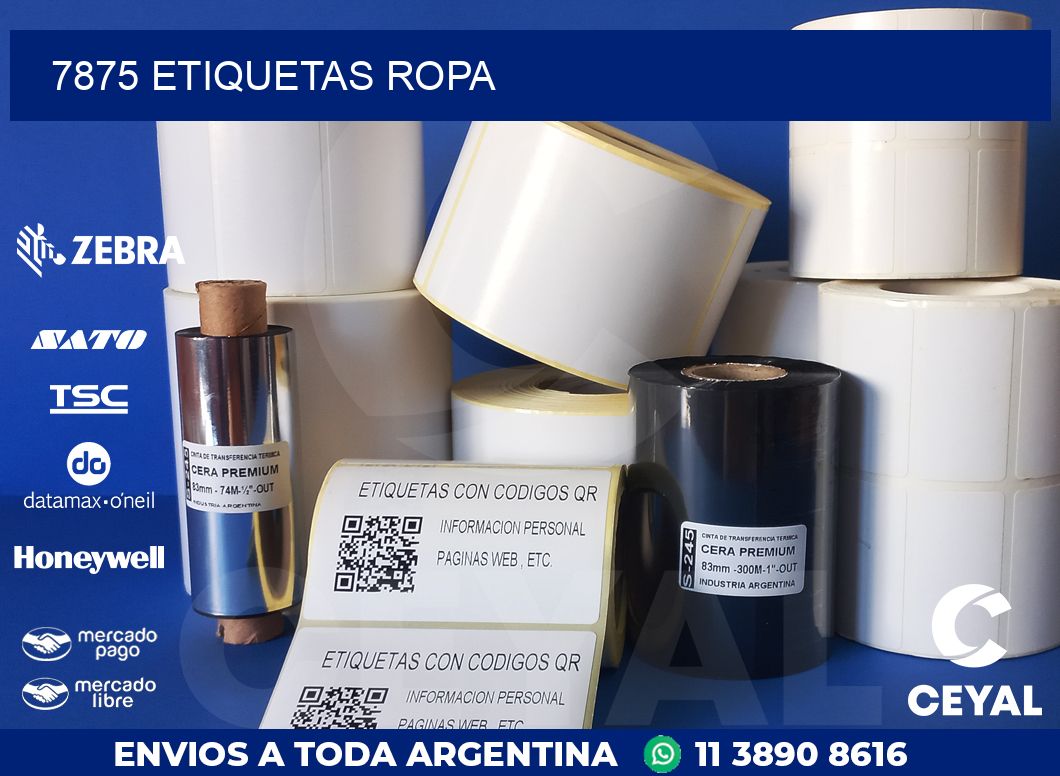 7875 ETIQUETAS ROPA