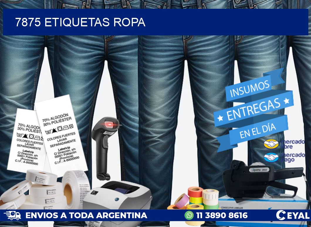 7875 ETIQUETAS ROPA