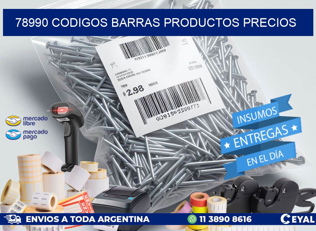 78990 CODIGOS BARRAS PRODUCTOS PRECIOS