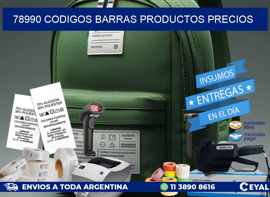 78990 CODIGOS BARRAS PRODUCTOS PRECIOS
